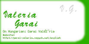 valeria garai business card